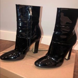 Gianvito Rossi Brandy Black Patent Leather Boots